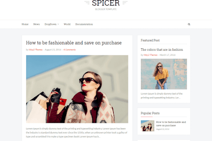 Spicer Simple Blogger Template