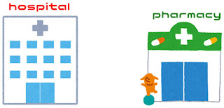 hospital and pharmacy's illustration