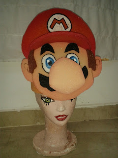Gorro o Sombrero en goma espuma de Mario Bros