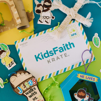 Kids Faith Krate #kidsfaithkrate #disciplechildren #raisethemup #kidsbiblestudy #subscriptionbox