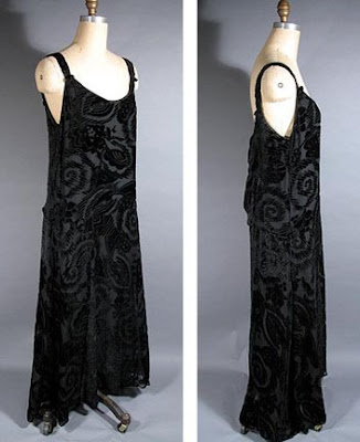 Black Velvet Dress on Past Perfect Vintage  August 2008