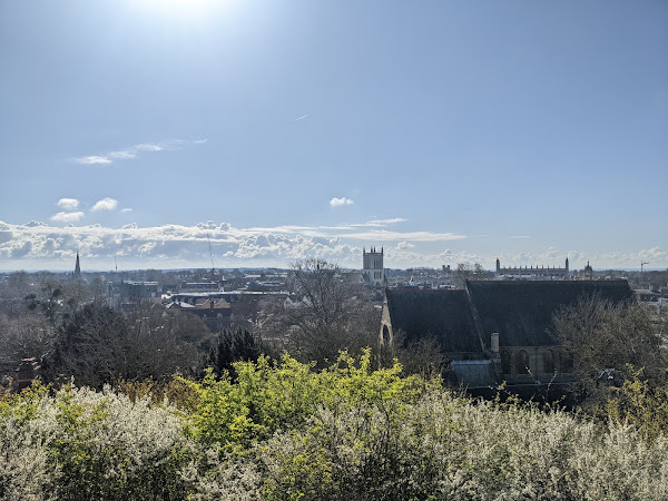 View over Cambridge from Castle Hill