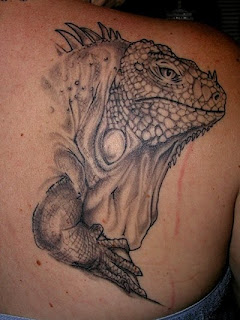 iguana tattoo for body
