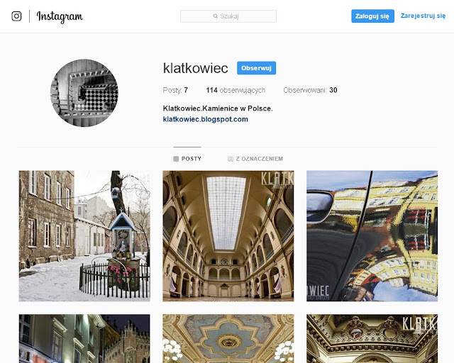 Profil Klatkowca na Instagramie.