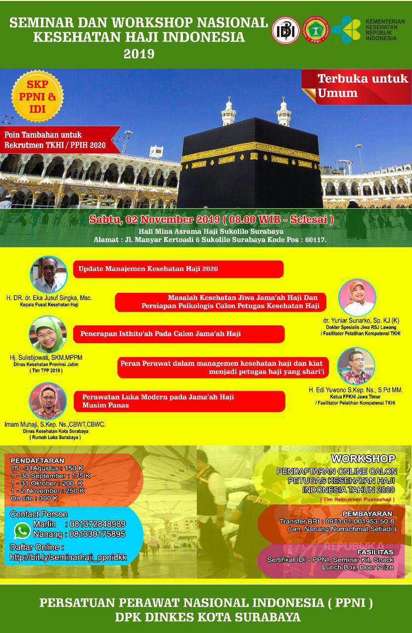 Seminar Dan Workshop Nasional Kesehatan Haji Surabaya 2
