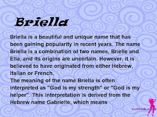 meaning of the name "Briella"