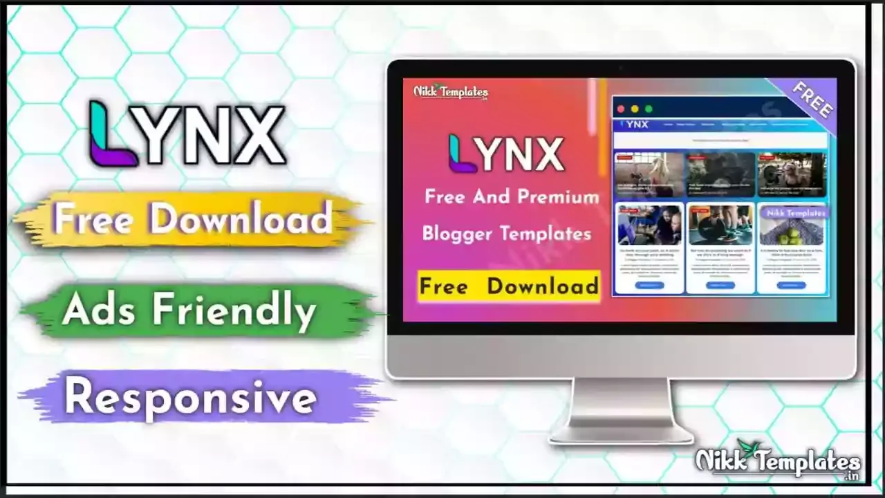 [Orginal] Lynx - Creative & Responsive Blogger Template {Free Blogger}