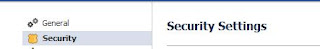 facebook security setting