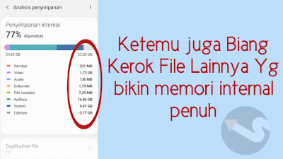 Cara menghapus file lainnya di hp samsung