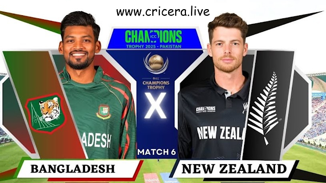 Bangladesh vs New-Zealand, The ICC Champions Trophy 2025:  Preview, squads, Key players and predictions. 
