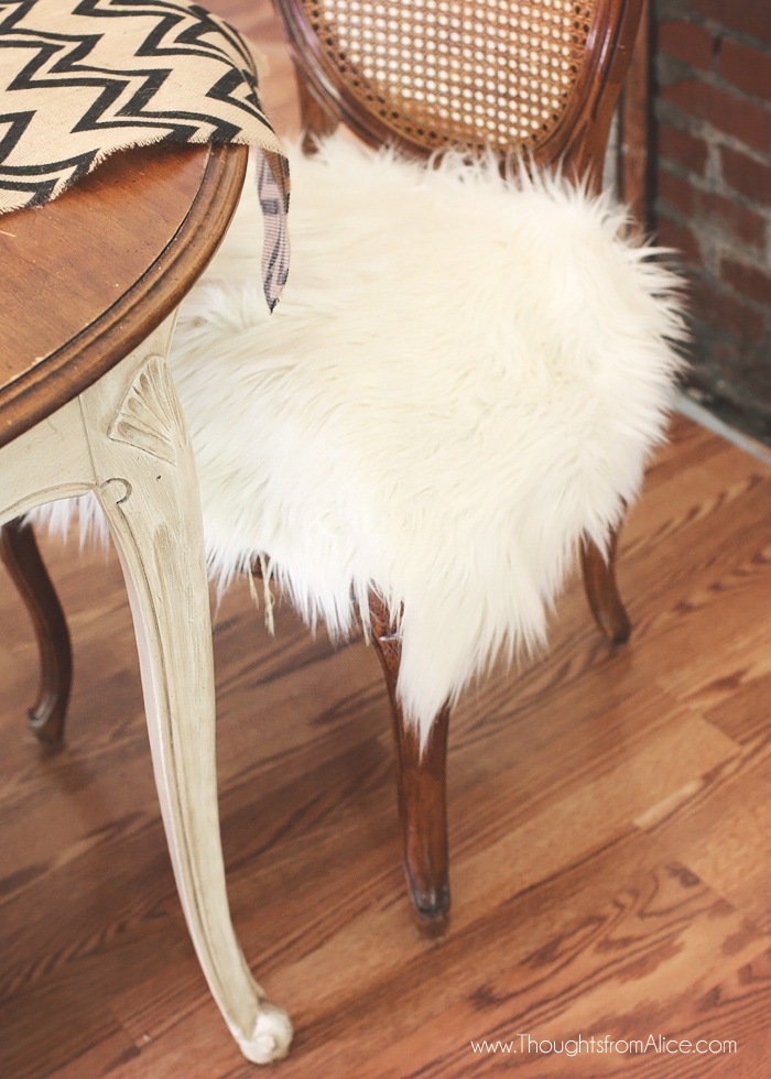 Faux Fur Chair Covers Dining Room