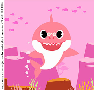 Fiesta de Baby Shark: Etiquetas para Candy Bar para Imprimir Gratis. 