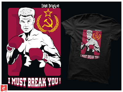 I must break you!+Ivan Dragon+quote+cool+tshirt+shirt+black+MeFO