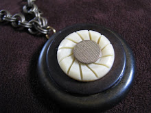 vintage buttons pendant