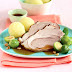 roast pork in beer with potato dumplings