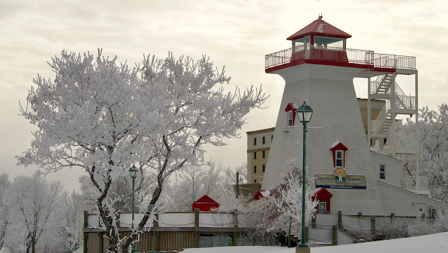 Frozen fog in Fredericton, New Brunswick