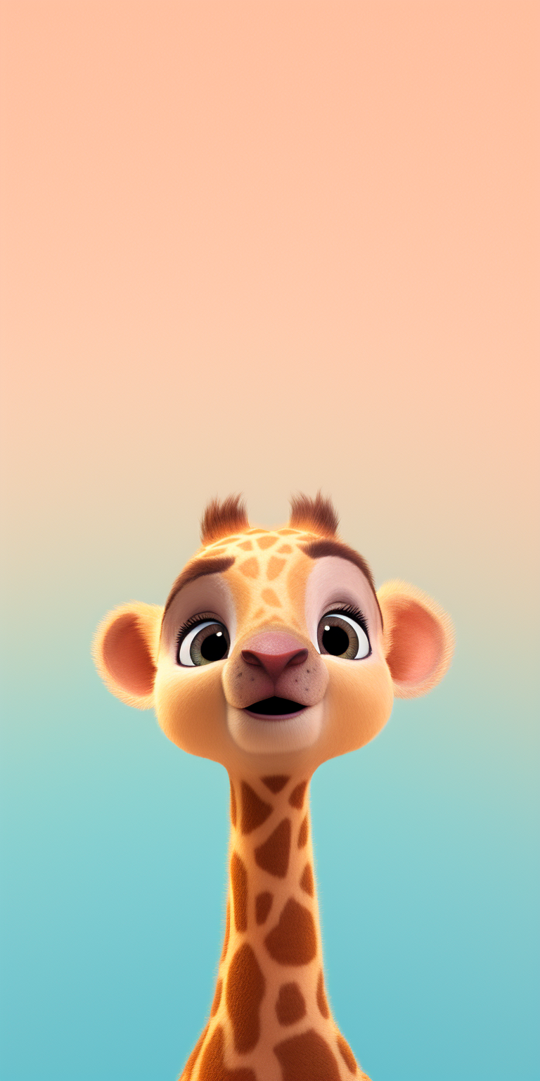 Cute Baby Giraffe Wallpaper