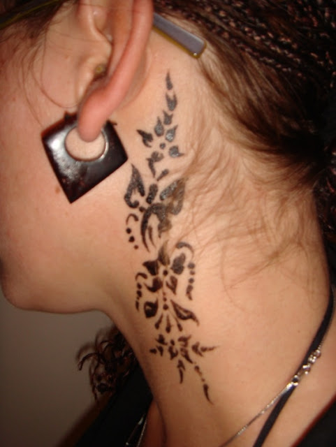 Behind Ear Tattoo Designs 