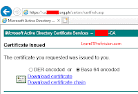 how to configure ssl certificate with certificate template in redhat 8