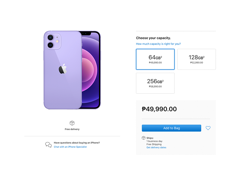 Iphone 12 In Purple Now Available For Purchase At Apple Ph Webstore