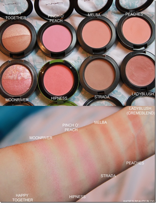MAC BLUSHER SWATCHES
