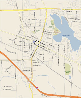 Map-Detroit, MI-Howell (Livingston County), MI Downtown