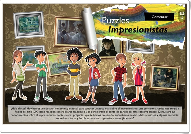 "Puzzles impresionistas" (Juego de Arte de Secundaria)