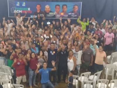 ITORORÓ: LÉO PRATES (PDT), DEPUTADO ESTADUAL E CANDIDATO A DEPUTADO FEDERAL, PARTICIPA DE GRANDE EVENTO POLÍTICO NO MUNICÍPIO