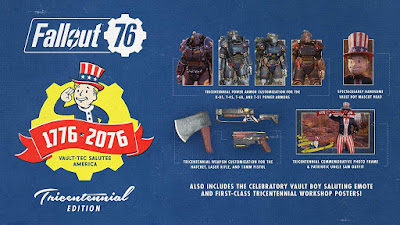 Fallout 76 Game Cover Ps4 Tricentennial Edition Features