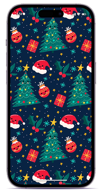 Preppy Christmas wallpaper iphone