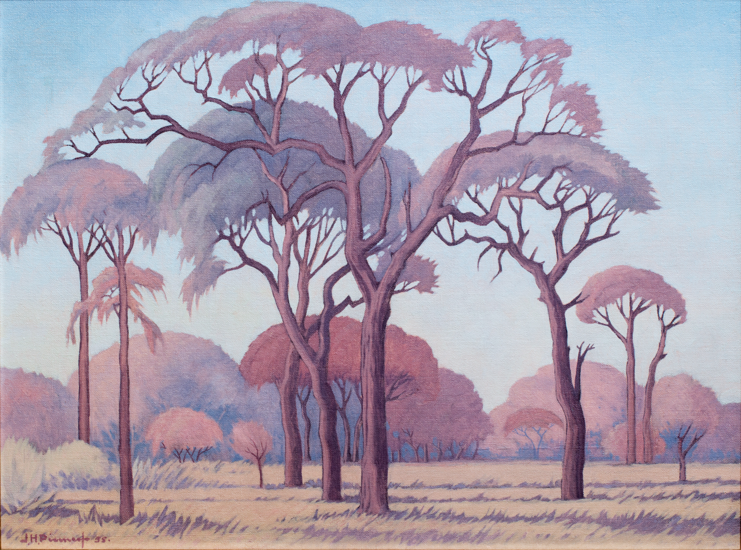 Hendrik-Pierneef-Lowveld-Landscape-with-Acacia-Trees