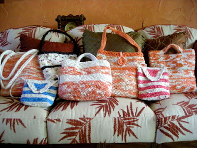 La Gringa's recycled plastic market bags