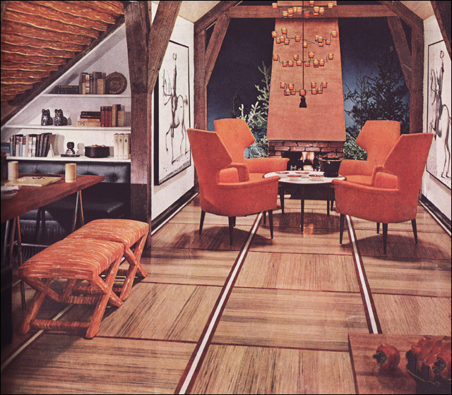 vintage interior design decoration 60s