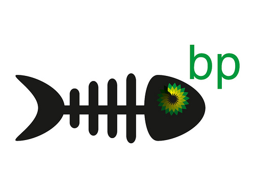 The 

rebranded BP Logo - Greenpeace ( oil spill )