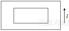 Kawat persegi luar yang dialiri arus listrik menyebabkan arus induksi pada kawat persegi dalam