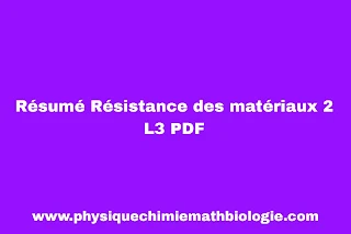 Résumé Résistance des matériaux 2 L3 PDF