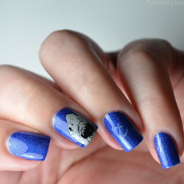 shark nail art