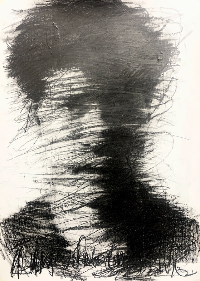 02-Sideways-strokes-Charcoal-Portraits-GyoBeom-AN-www-designstack-co
