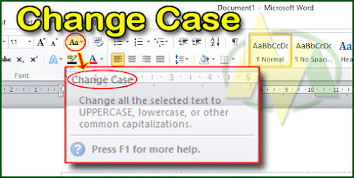 Cara Otomatis Merubah Huruf kapital Menjadi Huruf Kecil atau Sebaliknya di Word