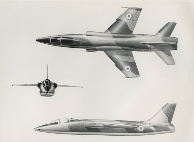 FIAT G.95/4 threeview drawing