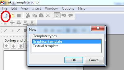 cara membuat Template di tekla