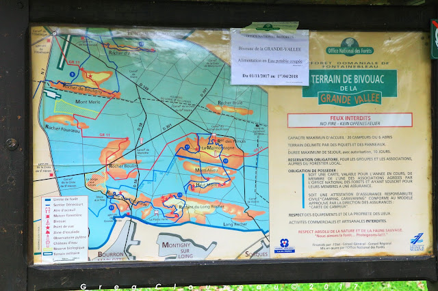 Informations aire de bivouac de la Grande Vallée, Fontainebleau