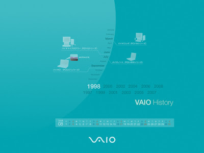 history wallpaper. VAIO Calendar Wallpaper 2008 -