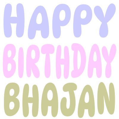 Happy Birthday Bhajan (Sticker)
