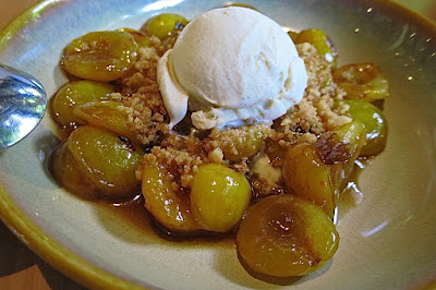 Atout, sauteed mirabelle plums