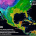 Se pronostican lluvias fuertes para Coahuila, Nuevo León, San Luis Potosí, Veracruz y Tamaulipas.