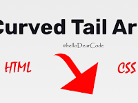 [Source Code] How to make curve tail arrow HTML CSS