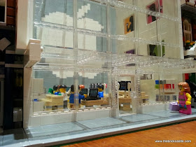 LEGO Apple shop built transparent bricks brick built