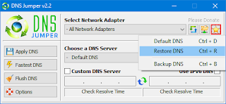 Dns Jumper DNS Sıfırlama