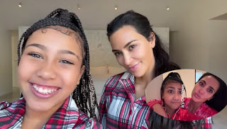 Kim Kardashian & Daughter North West Shares Cute Holiday Spirit in Matching Pajamas
